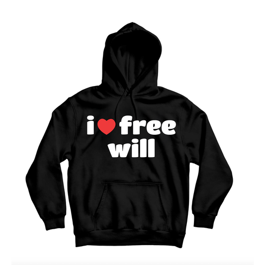 I Heart Free Will Black Hoodie