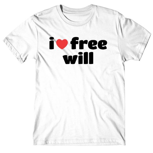 I Heart Free Will White Shirt